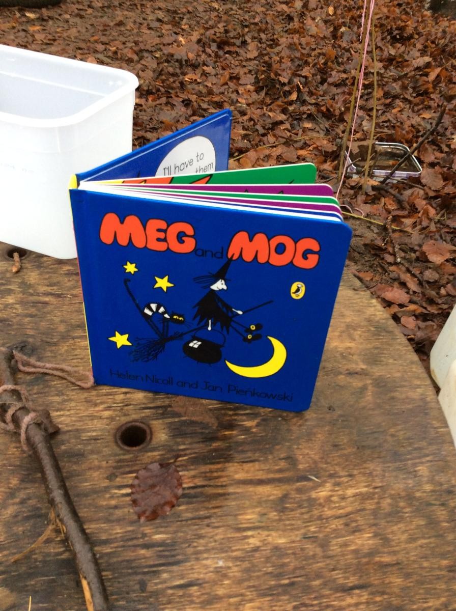 December 8th. Reception Class listened to the story Meg and Mog this afternoon.