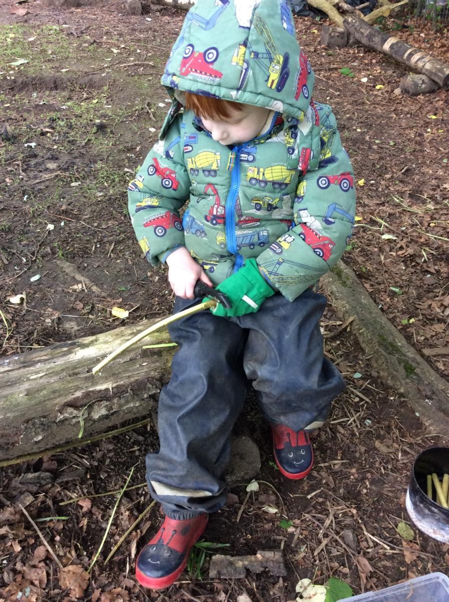 We are getting very good at using the peelers. 