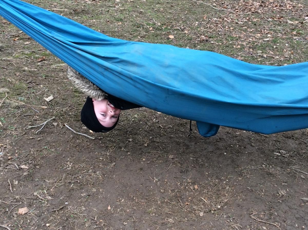 Just hanging around in the hammock!