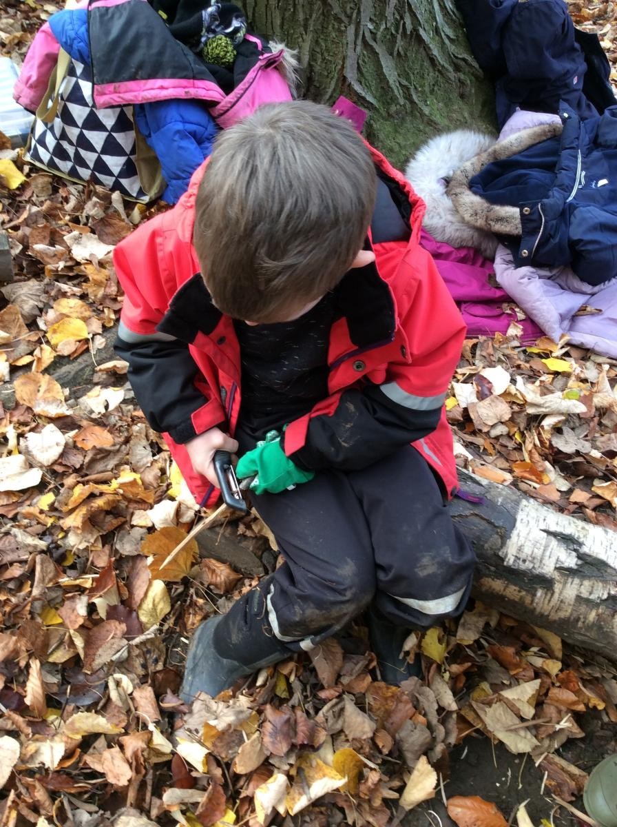 November 14th. Class 1 enjoyed a mild afternoon in the woods.