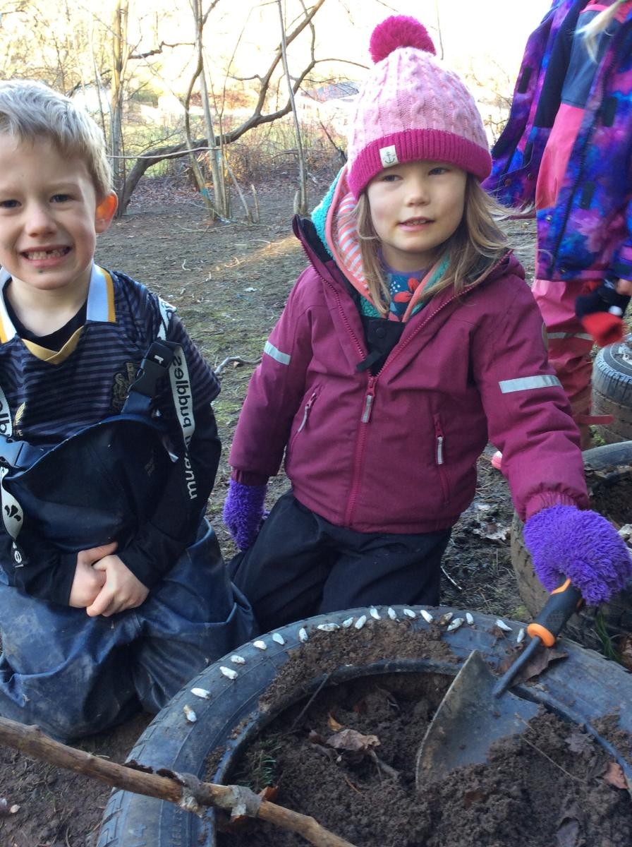 Reception enjoyed digging for treasure.