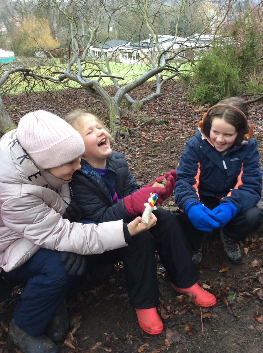 Week 5. To celebrate National Storytelling Week, our sessions involved the groups making up and telling their own stories using natural objects.