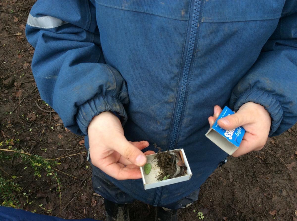 March 16th. Reception class started today's session with a miniature matchbox scavenger hunt.
