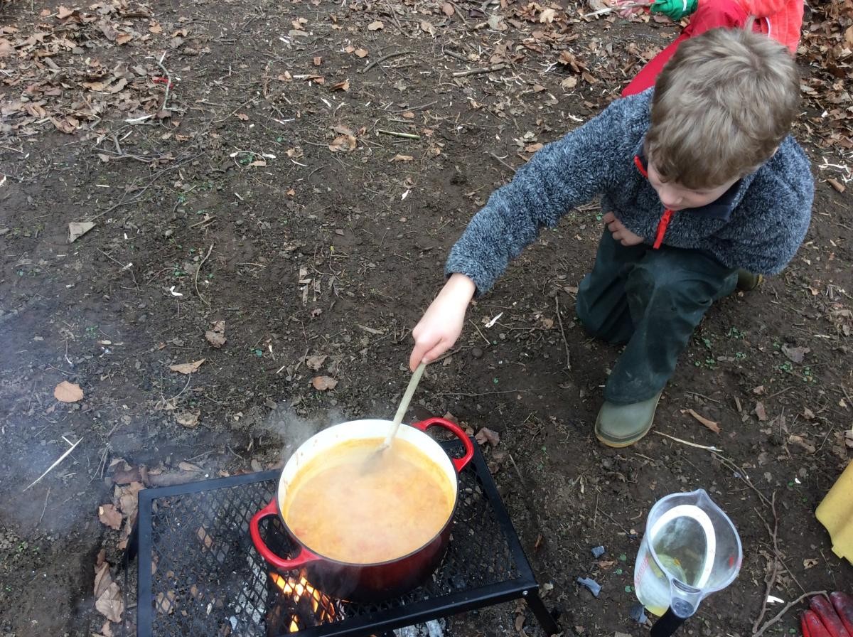 We gave the dahl a stir occasionally.