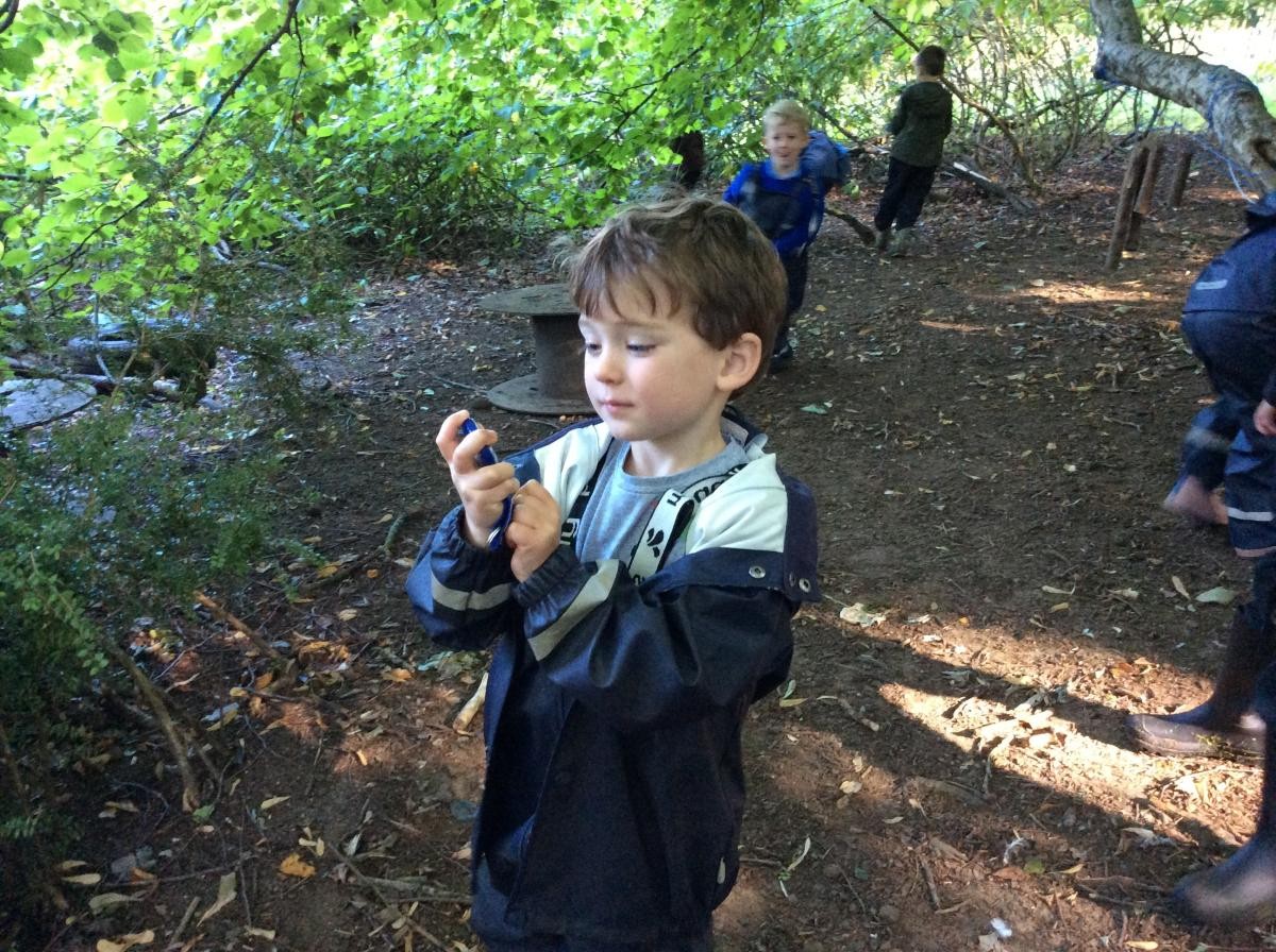 Some of us used a compass to find which way is north, south, east and west.