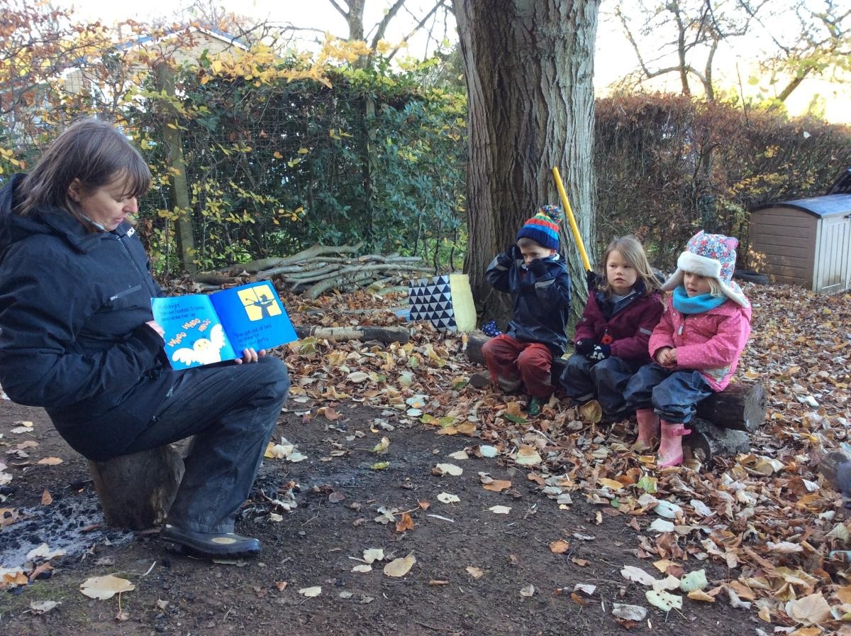 November 20th. Reception Class listened to a story all about Meg and Mog.