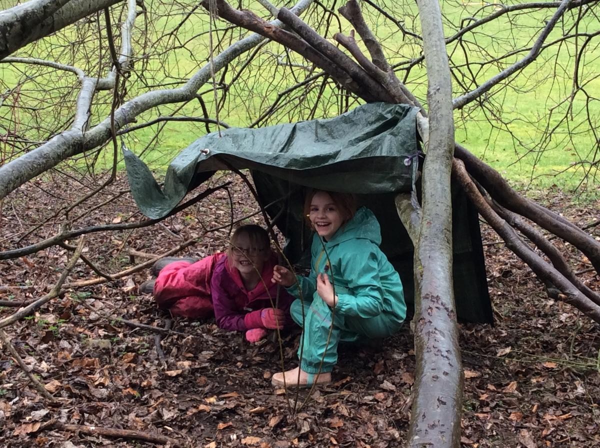 Some of us had to shelter from the rain in our dens.