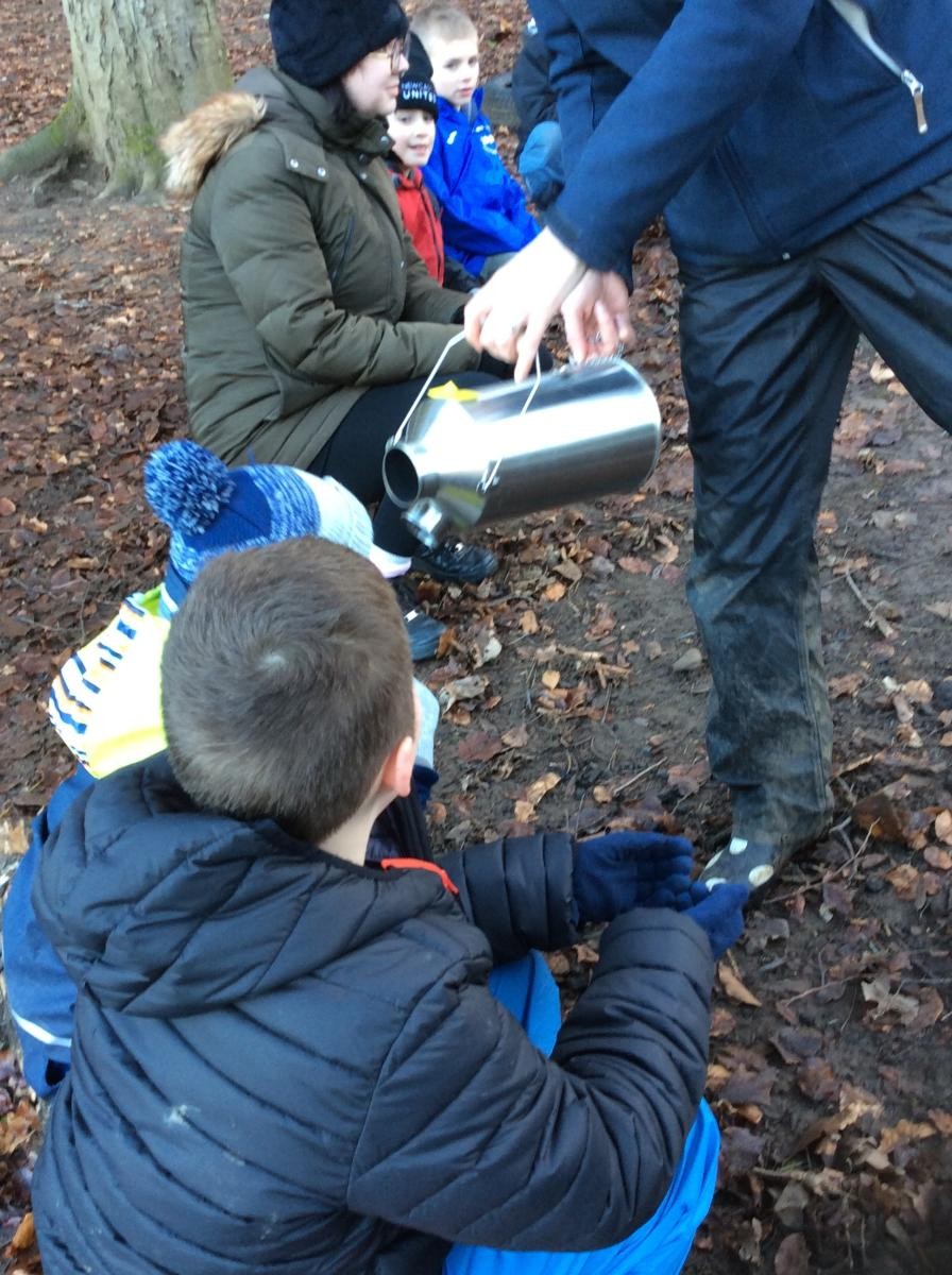 January 12th. Class 2, Group 1 started their session with an introduction to the Kelly kettle.