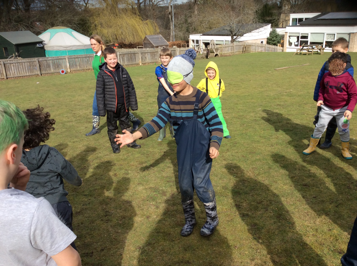 March 17th. Class 1, Group 1 started their session with a new game called Bat and Moth.