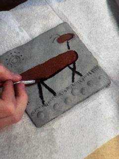 adding fine detail in paint