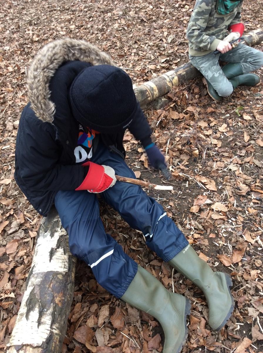 Some of us enjoyed whittling sticks.