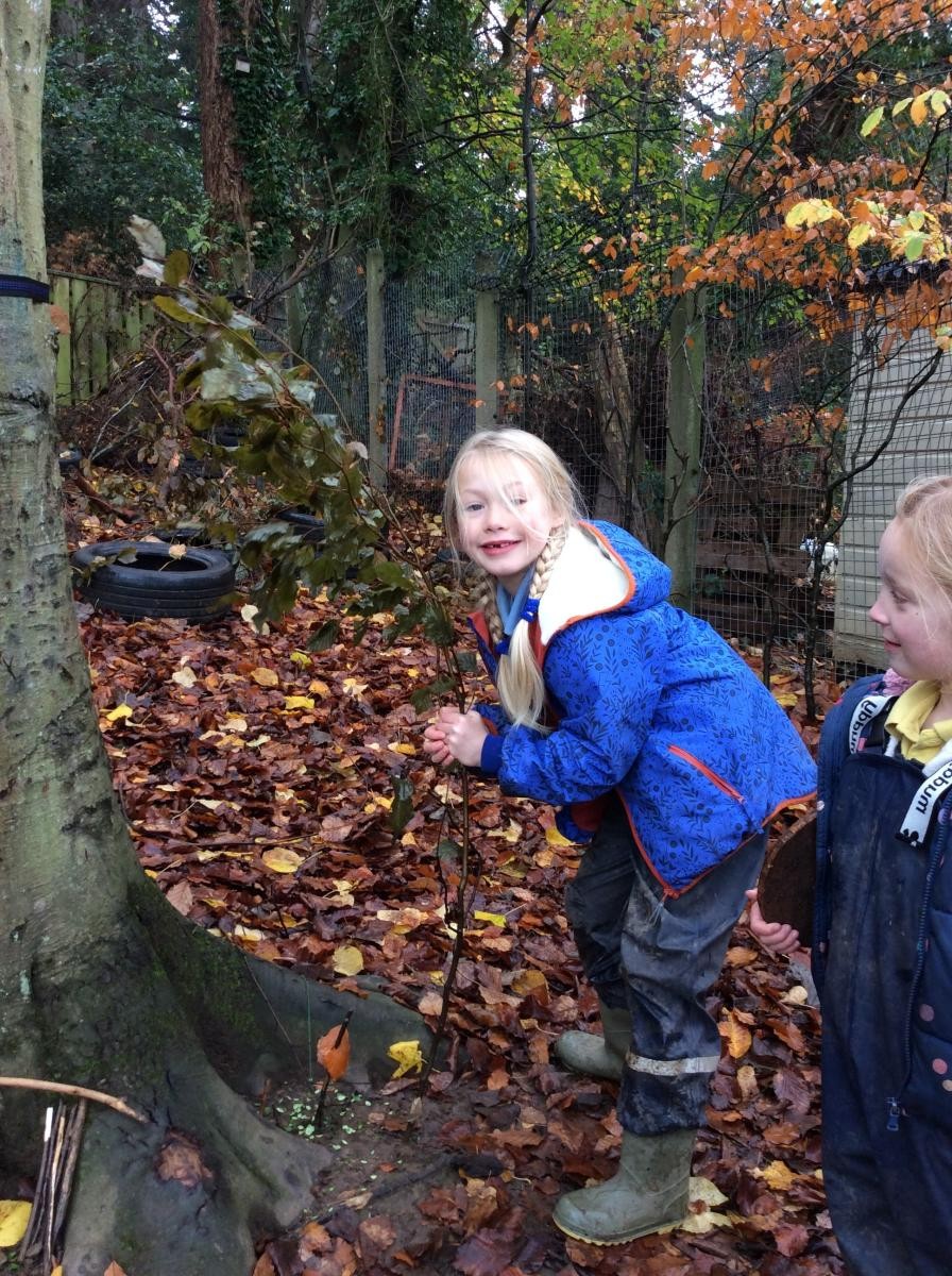 We also played Spot and Scatter and had lots of fun in the woods as usual.