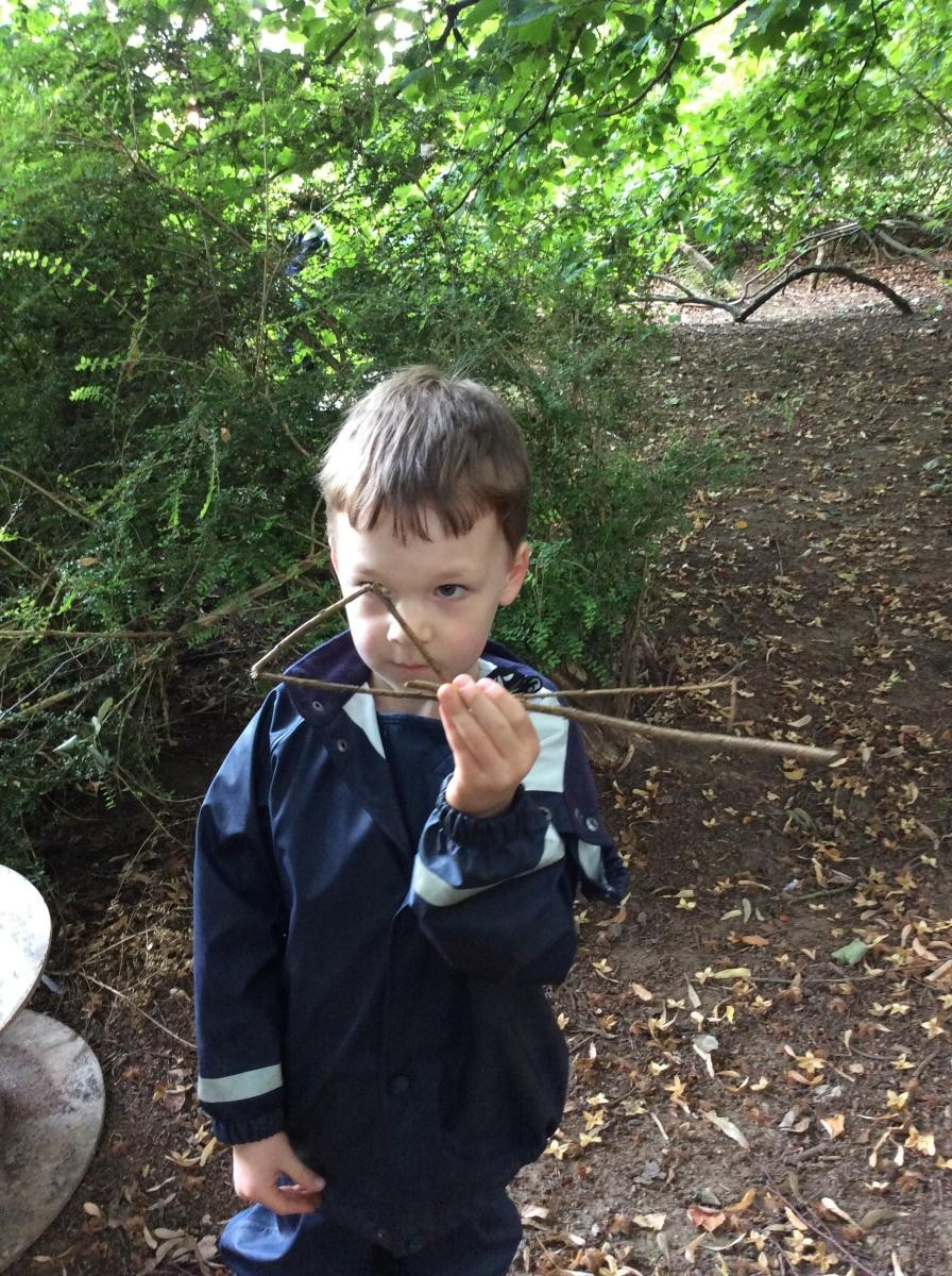 We found a triangle stick!