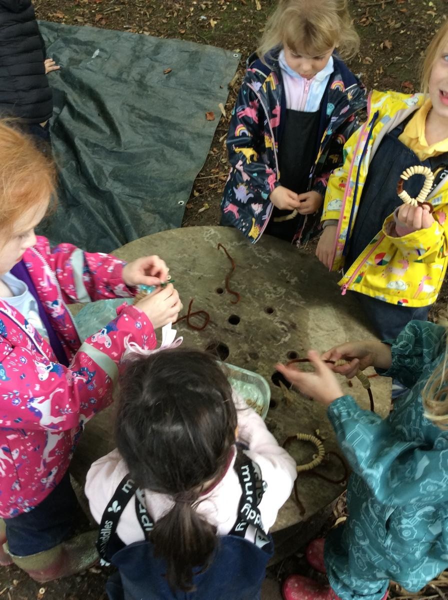 We made some feeders for the birds.