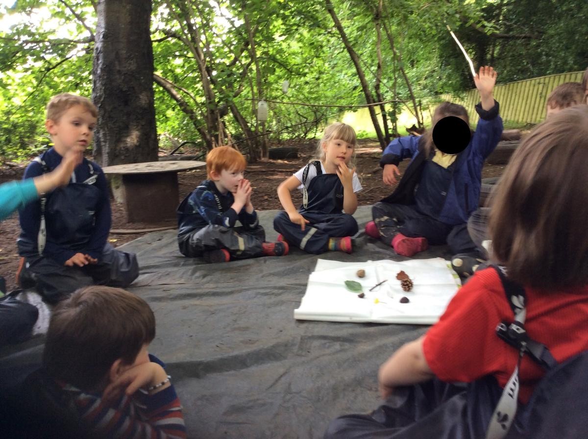 Then Sarah took one thing away each round and the children had to work out which item had disappeared.