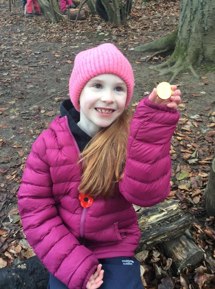 December 13th. Class 2 enjoyed a chocolate coin treasure hunt.