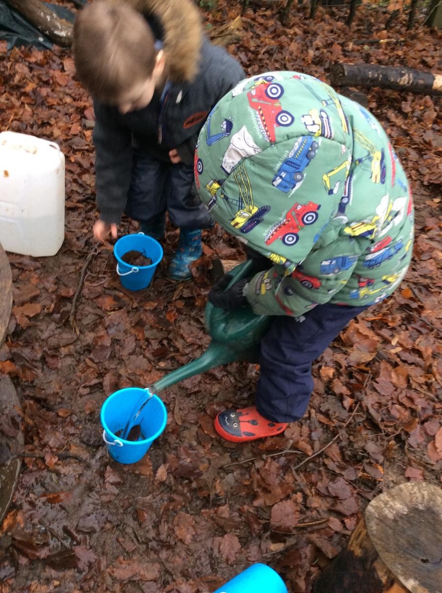 Then we got busy making our own magic potions.
