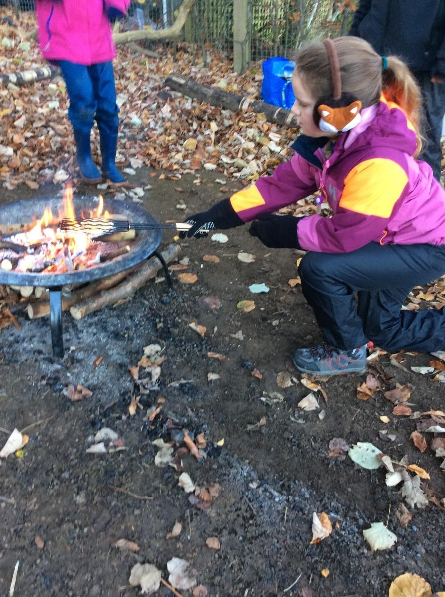 November 22nd. Class 2 toasted waffles on the fire today.