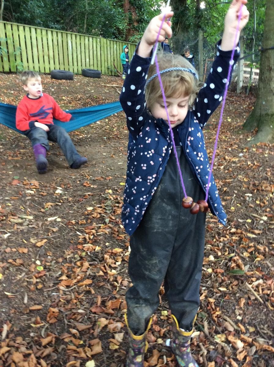 We made lots of super things with conkers.