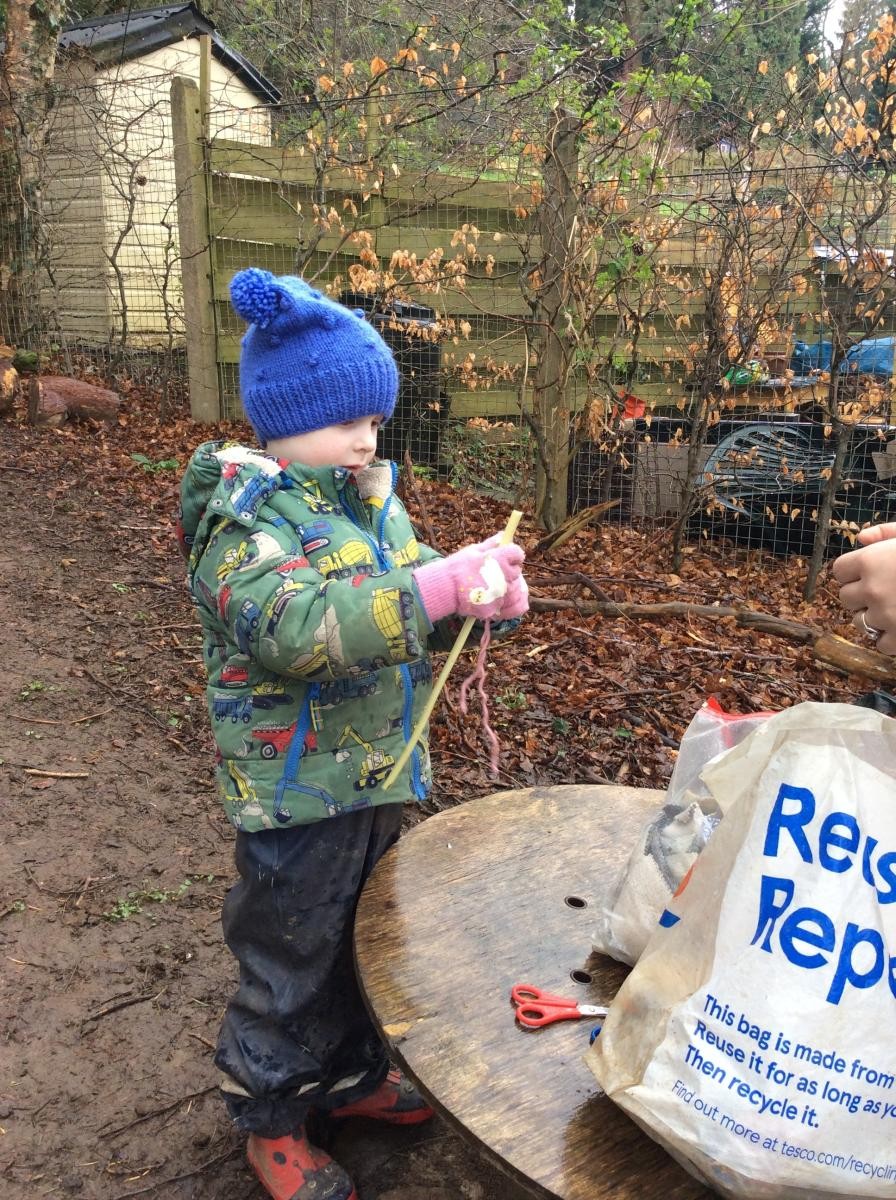 Forest school fun.   