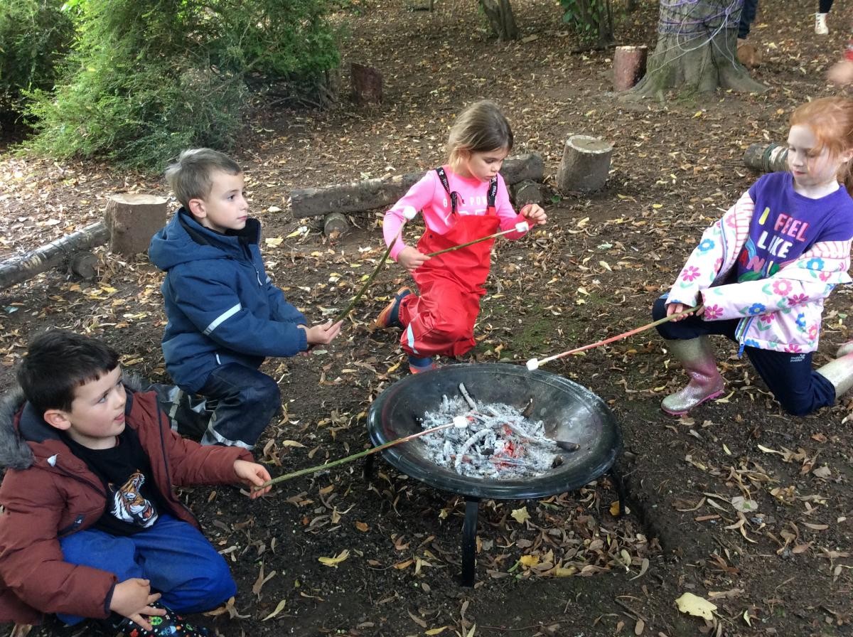 September 29th. Class 1 toasted marshmallows today.