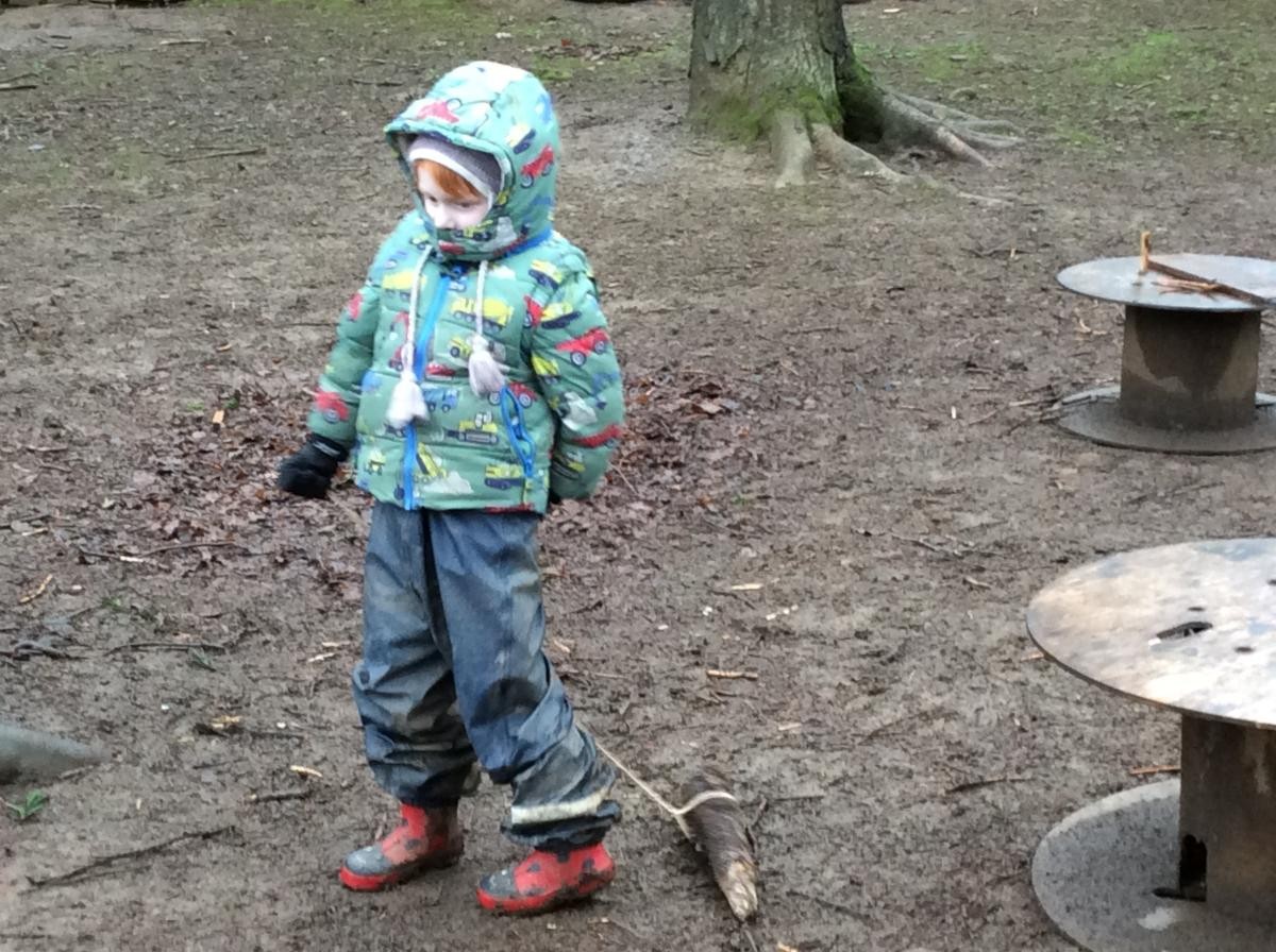 Snacks at Forest School.   