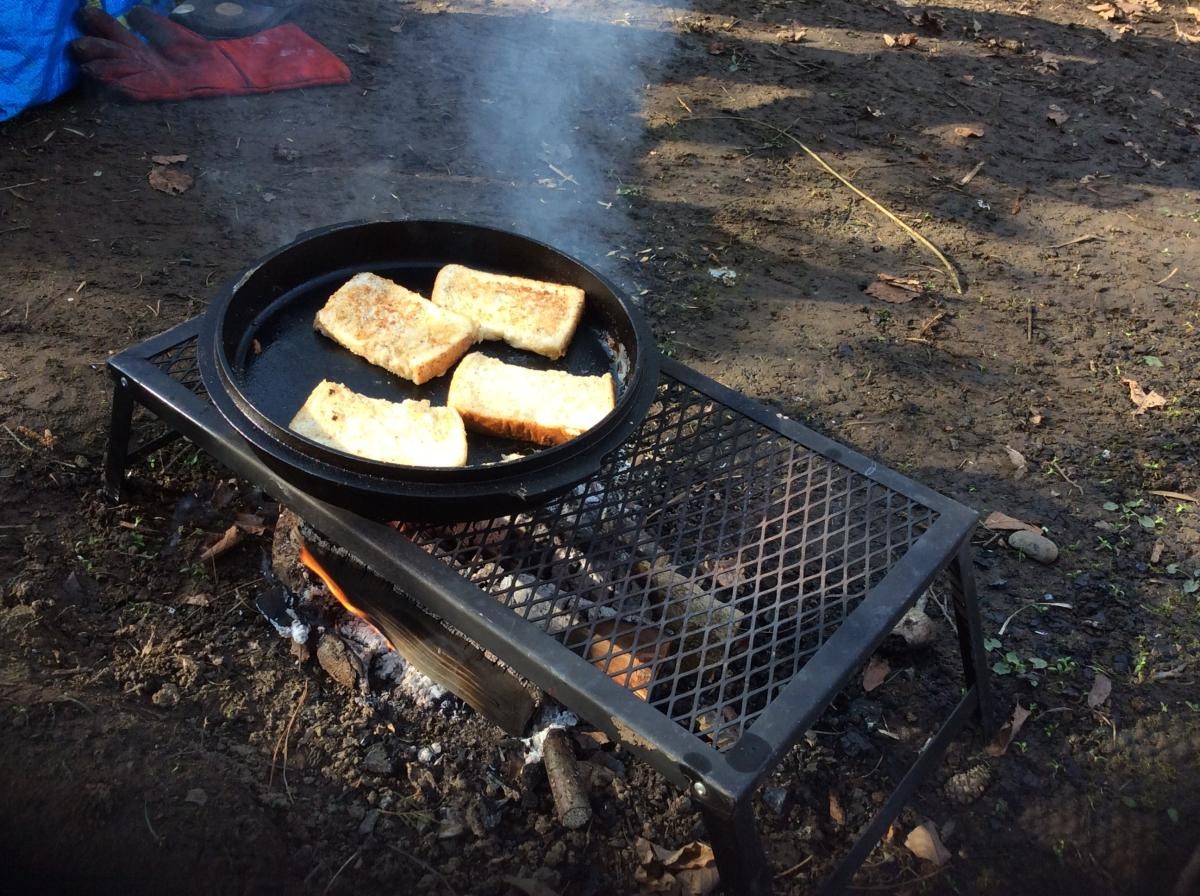 Everyone loves cooking in Forest school.
