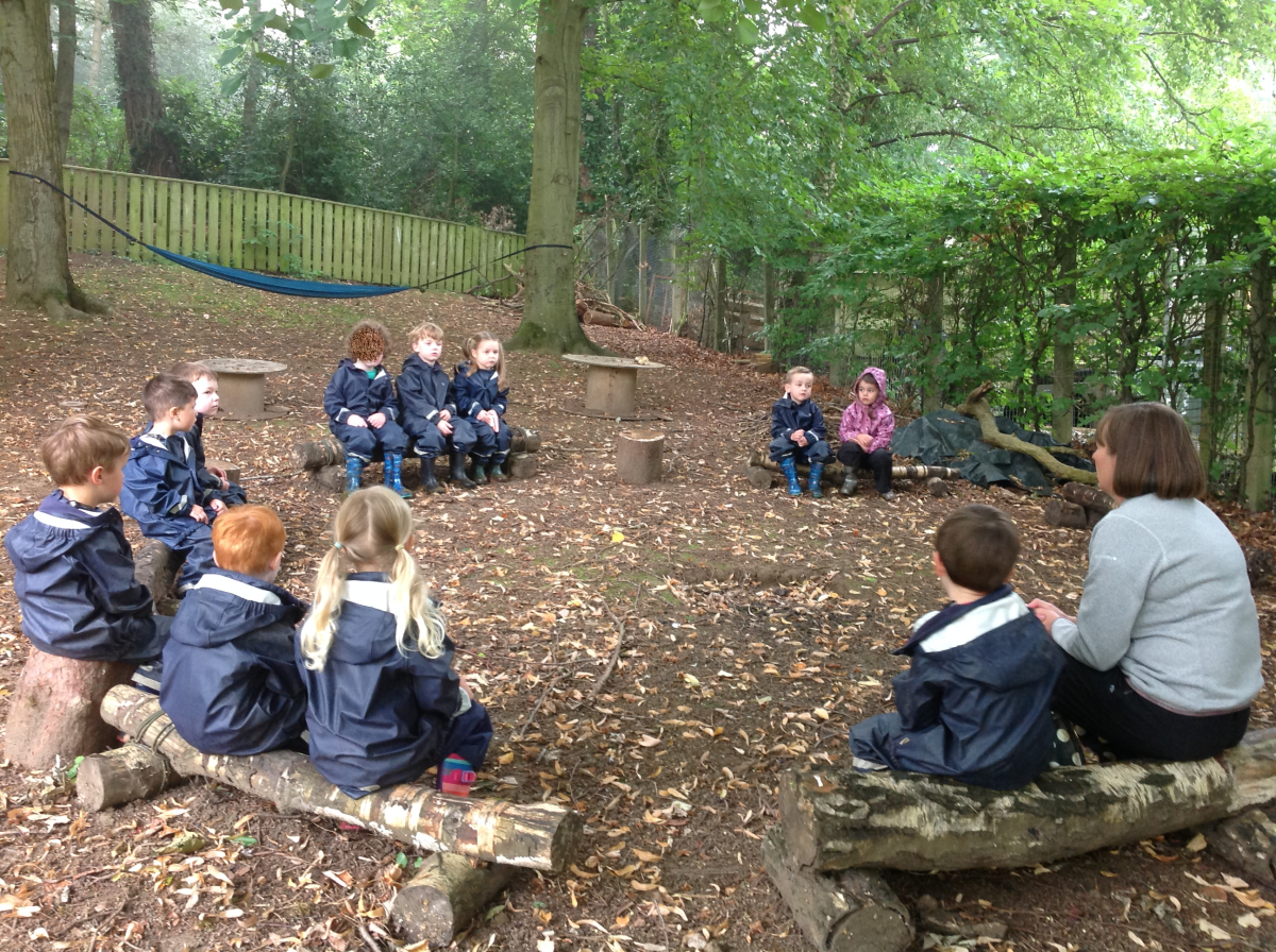 After talking about our Forest School Code and how we stay safe in the woods, we started to explore.