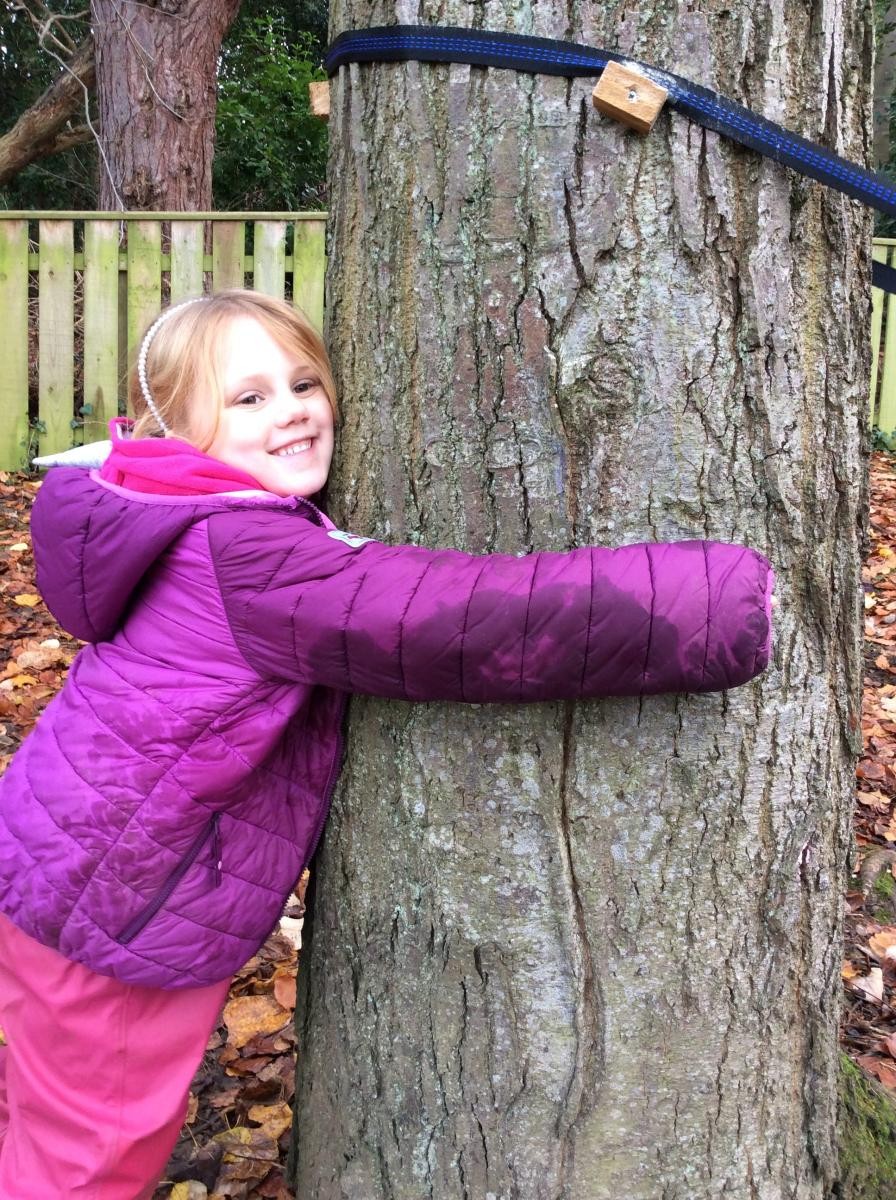 ...we hugged trees...