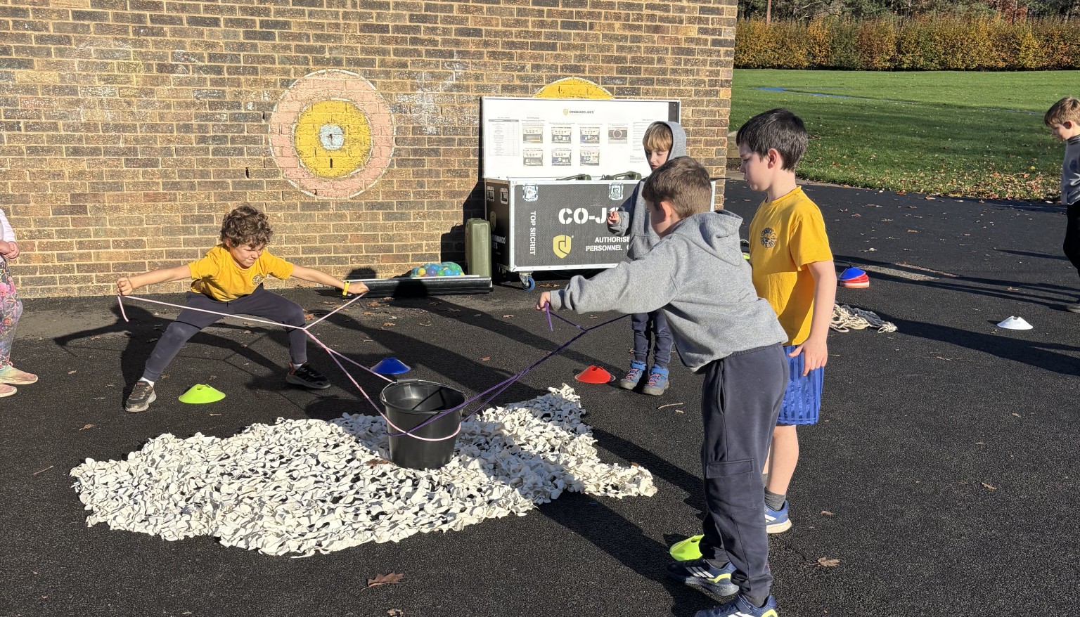 Retrieving lost equipment 