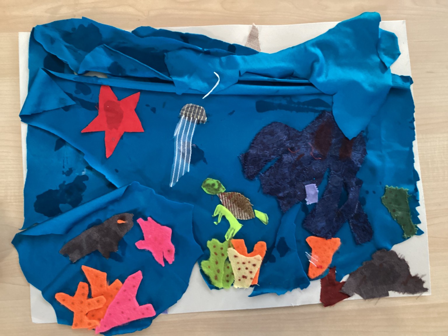 Textile Sea scene