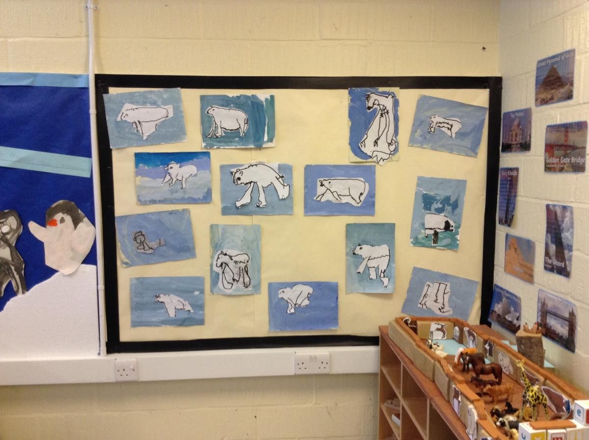 Our polar bear collages