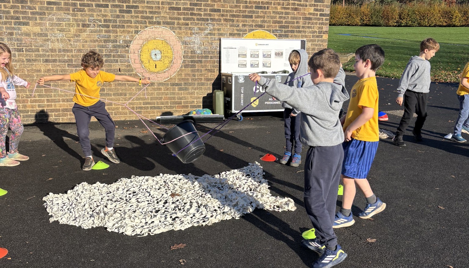 Retrieving lost equipment 