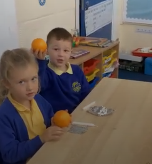Christingle 2024.
The orange represents God's world.