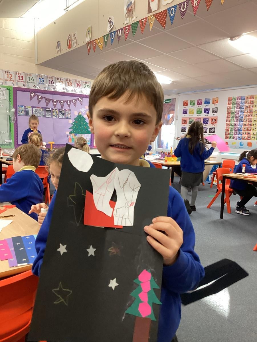 Year 1 worked hard to create their Christmas themed moving storyboards.