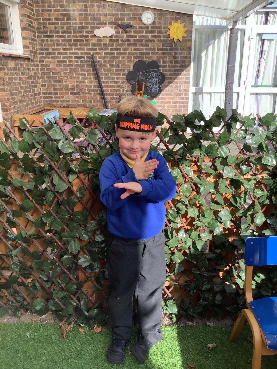 We are Skipping Ninjas! What an amazing skipping ninja workshop we enjoyed today.