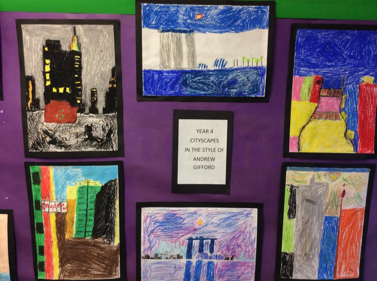 Children love their art lessons we are proud of their outcomes!