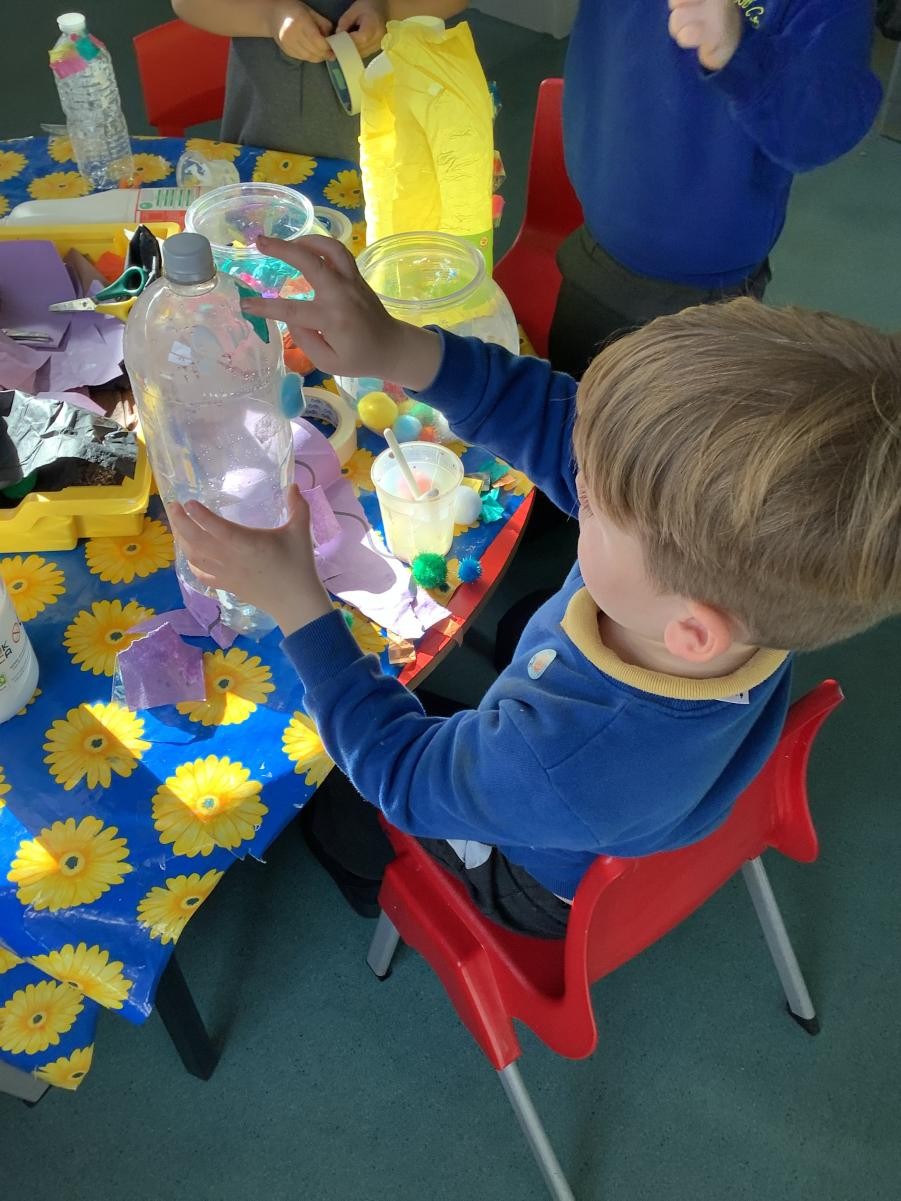 Here's some of Reception model making. 