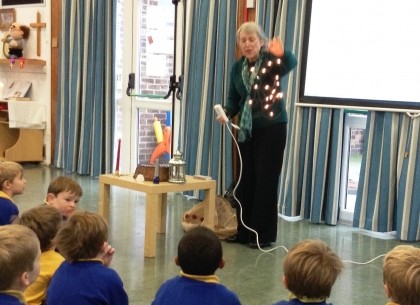 Linda Hunter shared the message of "Shining your light".