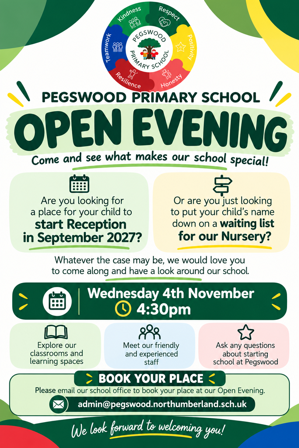 Open Evening Flyer - 4.11.26