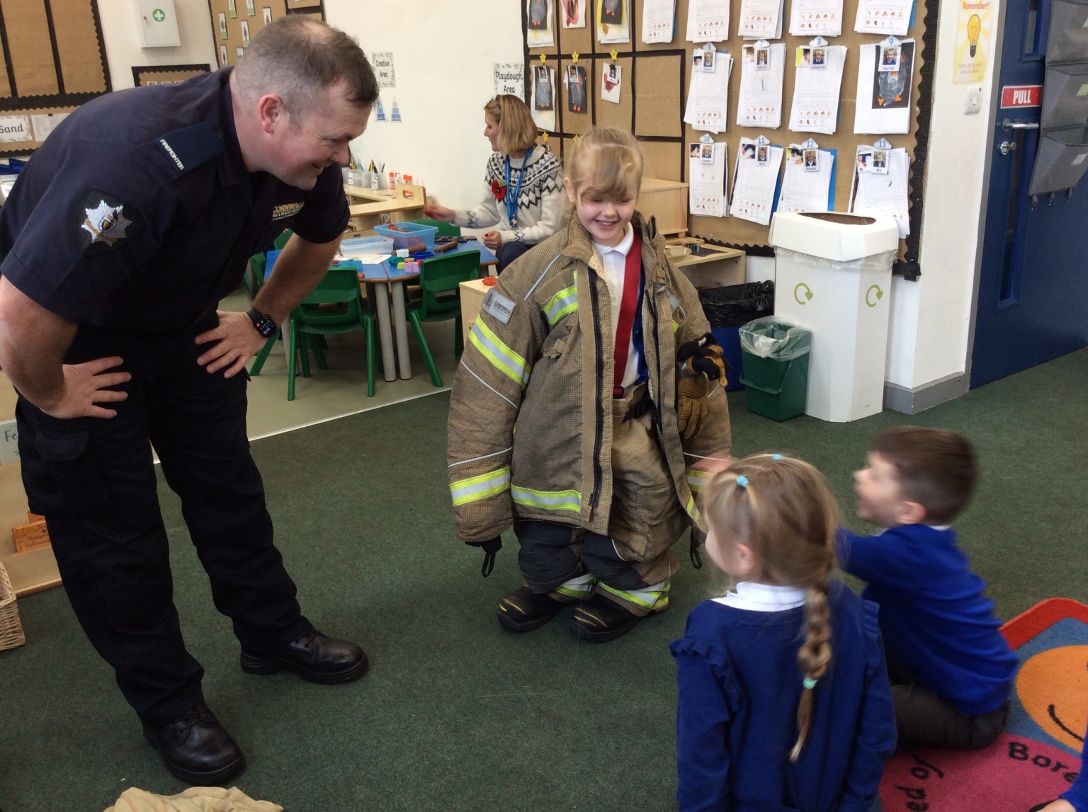 Visit from Firefighter