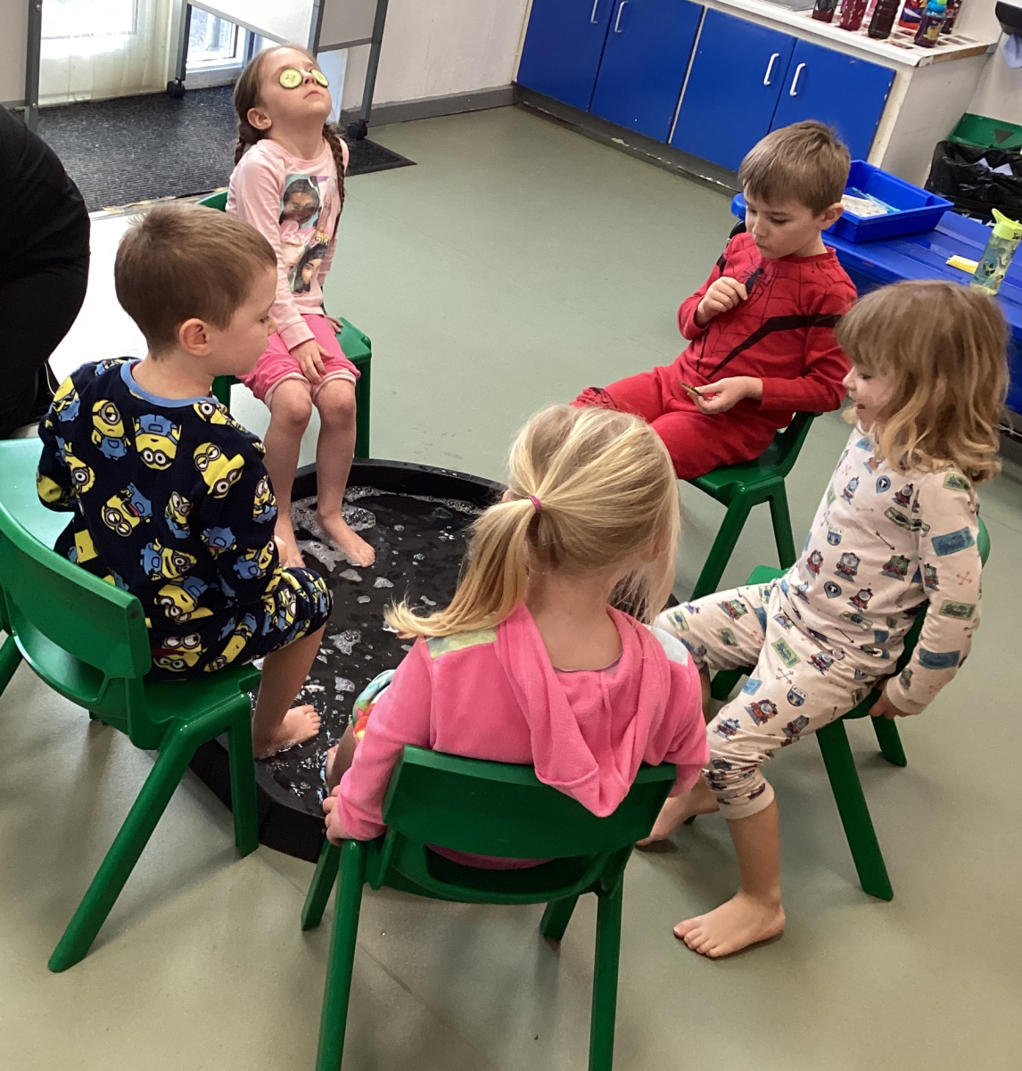 Enjoying a relaxing spa-day for World Book Day.