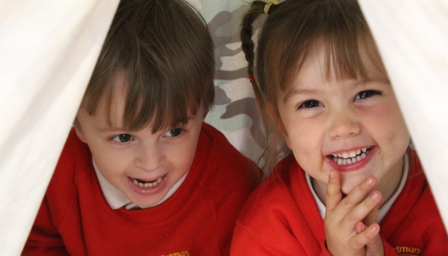 Happy nursery children