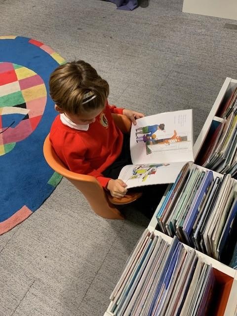 Levi (Year 3) reading at Queen's Hall