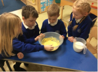 Making pancakes
