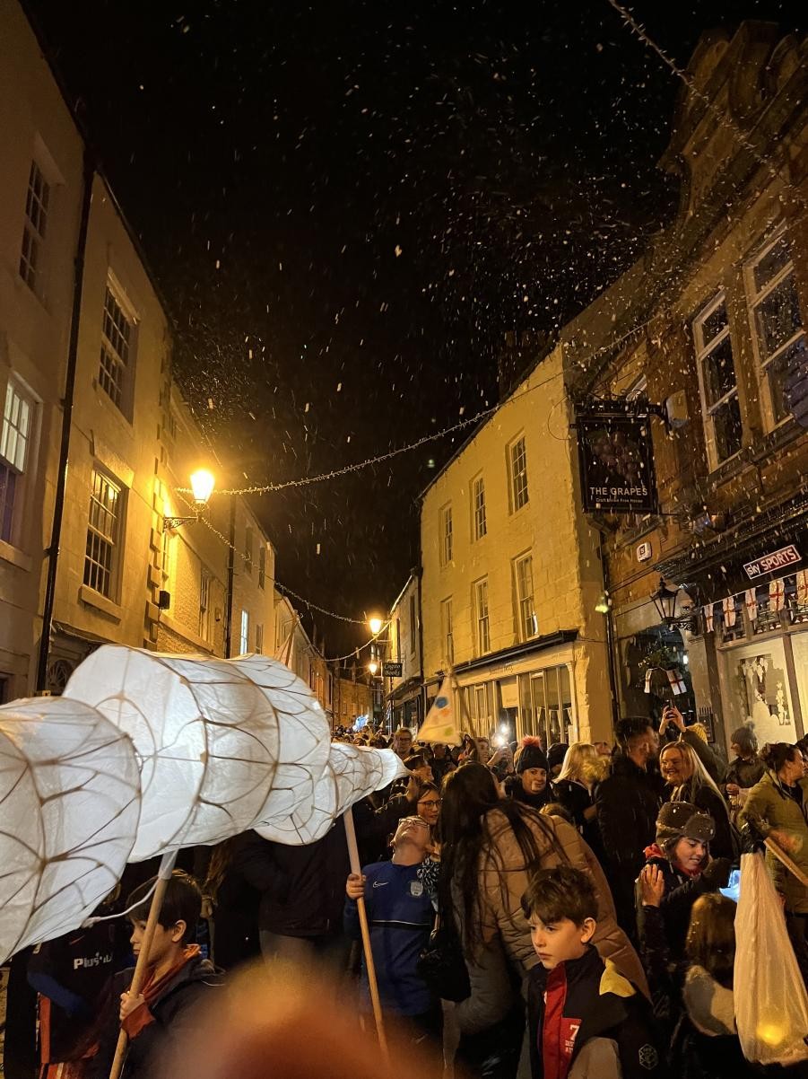 Parading through the streets of Hexham