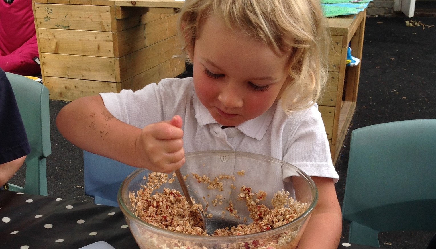 EYFS baking for our Macmillan Coffee Morning