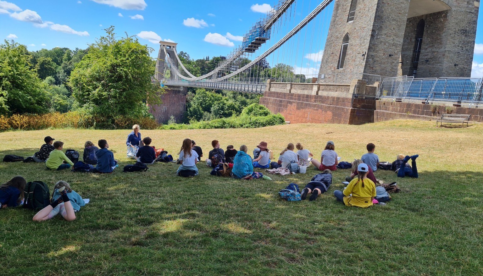 Sketching at the Clifton Suspension Bridge