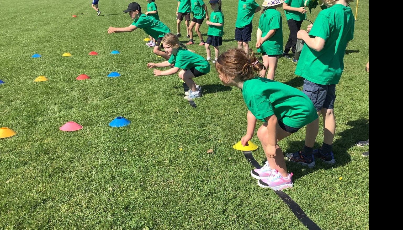Springing into action on sports day