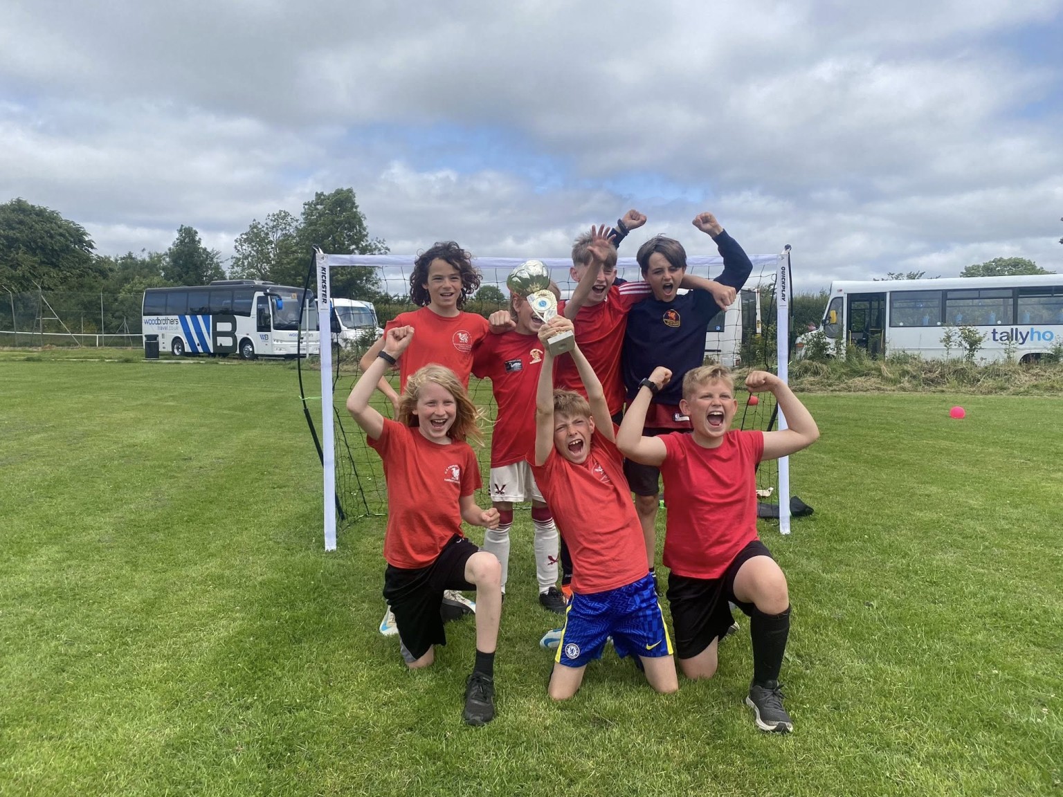 Victory at the trust football match